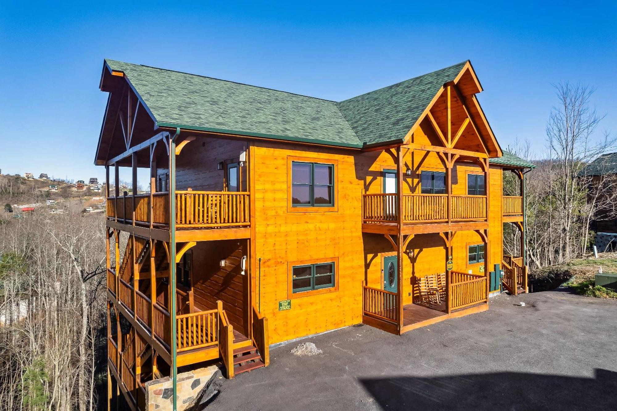 Full Equipped Cabin With A Pool And Game Room Smokies Views Гатлинбург Экстерьер фото
